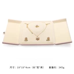 Pearl Necklce Gift Box Velvet Necklace Packaging Box Ring Holder Display Showcase Pendant Organizer