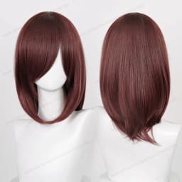 Anime 40cm Medium Basic Synthetic Bang Blond Cosplay Wig Black White Red Pink Green Brown Gold Blue Women Heat Resistant Hair