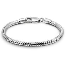 Smooth 3MM 4MM Round Snake Chain Bracelet 100% 925 Sterling Silver Men Women Teen Boy Girls 6.3"- 9" Bangle Jewelry Gift