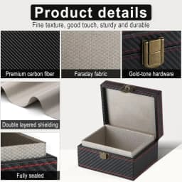 Anti Theft Faraday Box RFID Faraday Key Fob Protector Radiation-proof Mobile Phone Box Car Keyless Signal Blocker Security New