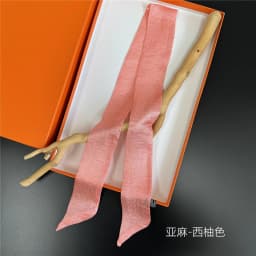 5X100CM Women Narrow Long Scarf Solid flax Silk Rubber Red Tie Bag Ribbon Headbands Luxury Scarf Headscarves Ladies Foulard