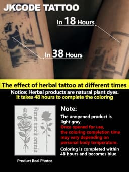 Semi-Permanent Tattoo | Lucky Totems, Graffiti Patterns, Get-Rich-Quick Hip-Hop Style Tattoos, Neck Tattoos | Unisex Waterproof Body Paint, Realistic Temporary Tattoos, Plant Motifs, Finger Tattoos, Magic Tattoos, Lasts for 1-2 Weeks.
