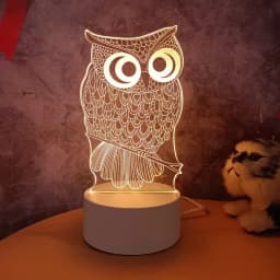 3D Lamp Acrylic LED Night Lights Bear Dinosaur Child Night Light Led for Bedroom Decoration Christmas Decor Wedding Party Favors