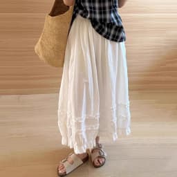 Lace Trim White Lantern Pants for Women Spring Summer Loose Elastic High Waist Wide Leg Trouser Female Ankle Length Casual Pants