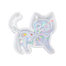 Cute Cat Silicone Mold DIY Earring Necklace Keychain Pendant Molds Super Glossy Animal Epoxy Resin Casting Mold Craft