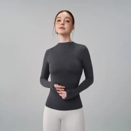 SOISOU 5 Colors Half-High Collar Slim Fit Yoga Top Women's Pilates Pullover Sports Long Sleeve High Elastic Fitness T Shirt