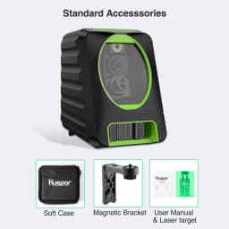 Huepar BOX-1G Osram Green Laser Level Self-leveling 130°/150° Horizontal & Vertical Nivel Laser Tools With Pulse Mode