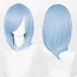 Anime 40cm Medium Basic Bang Blond Black White Red Pink Green Brown Gold Blue Cosplay Wig Heat Resistant Synthetic Hair Wigs