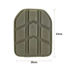 Shock Absorbing Removable Molded Tactical Vest Pad 26x33cm for Paintball Game Vest Tactical Plate Carrier Cushion