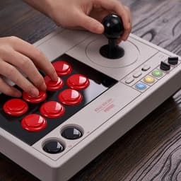 8BitDo Arcade Stick Tri-mode Bluetooth 2.4G USB-C Wired 8 Buttons Fighting Joystick Controller Macro Turbo Rechargeable Ultimate