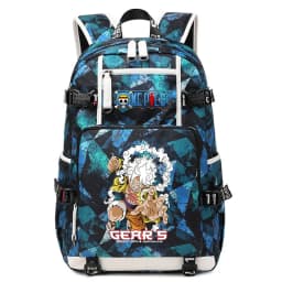 Anime Luffy Print Casual School Backpack Large Capacity Student Bookbag for Boys and Girls Travel Sport