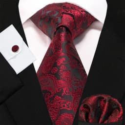 Blue Green Paisley Neck Ties For Men Luxury 8cm Wide Silk Wed Tie Pocket Square Cufflinks Tie Clips Set Christmas Gifts For Men