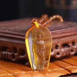 Handmade Necklace Nepal Buddhist Mala Stone Beads Buddha Statue Pendant Necklace Statement Buddha Lucky Amulet Pendant Necklace