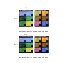 2026 Calendar Stickers Schedule Agenda Notebook Label Tags DIY Colorful Index Stickers Adhesive Journal Planner Index Bookmarks