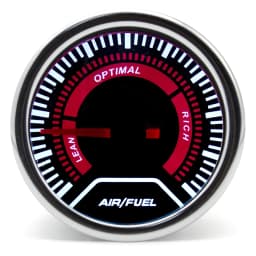 52mm Racing Gauge 12V LED Smoke Len -1~0~2 BAR Turbo Boost Water Temperature Oil Pressure Voltmeter Air Fuel Ratio Meter For 12V