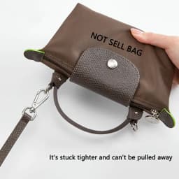 Cow Leather Replacement Crossbody Bag Strap Fit for Longchamp 2025 Mocha Moka mini shoulder strap without punching modification