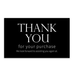9.0x5.4cm Pink Black Foil Stamp Greeting Label Custom Thank You Cards For Small Bussiness Gift Box Decoration Packaging Supplies