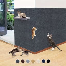 Cat Scratching Mat Self-Adhesive Interactive Pet Cat Climbing Mat Wall Replacement Scratch Pad Furniture Edge Protective Sticker