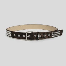Punk Pink Fur Rivets for Women's Belt Hip Hop Y2k Girls Jeans Accessories Girdle Goth Retro Brown Pin Buckle Pu Waistband