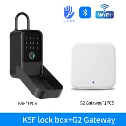 Waterproof Key Safe Box Fingerprint Storage Secret Key Safety Box Support Tuya App TTlock Bluetooth to WiFi Hub Unlock Padlock