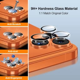 1-3Sets Easy Install Clear AR Lens Cap For iPhone 18 17 Pro Max Duo 17Air 18Pro 18PM Dust Free Camera Protector Tempered Glass