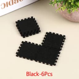 6Pcs 1:12 Dollhouse Miniature Seamed Rug Carpet Multicolor Mat Carpet House Living Room Furniture Living Scene Decor Toy