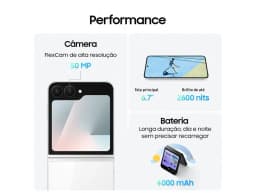 Samsung Galaxy Z Flip7 Fe 128Gb Black 5g 8Gb Ram 6.7" Screen Camera Smartphone Dual + Selfie 10Mp
