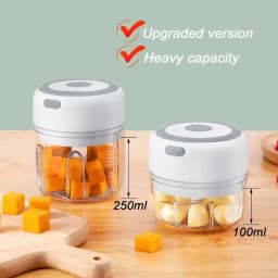 250ML Electric Mini Food Processor Wireless USB Rechargeable Garlic Chopper Portable Vegetable Onion Mincer Meat Grinder Gadget