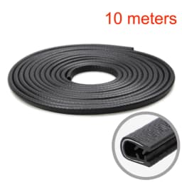 BLALION 10m Car Door Seal Edge Protector Door Guard Protective Strips Universal Automobiles Doors Trunk Hood Seal Sealant Strip