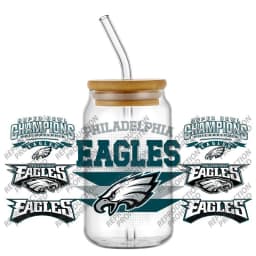 Waterproof Scratch Resistant 3D UV DTF Cup Wraps Vintage American Rugby Cold Transfer Stickers for 16oz Libbey Glass