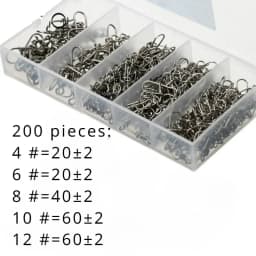 Delysia King 50/100/200 Piece Set of  Fishing connector fishing gear kit