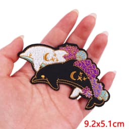 Animal Cat Possum Fox Patch Cartoon Embroidery Patch Iron On Patches For Clothing Thermoadhesive Patches On Clothes Sewing Badge
