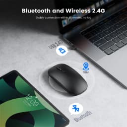 Rechargeable Bluetooth Mouse Wireless Mouse Bluetooth Computer Silent Mause Ergonomic Mini Mouse 2.4Ghz Optical Mice For PC