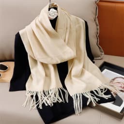 51Color Solid Women Winter Scarf Warm Thicken Cashmere Shawl Outdoor Tassels Pashmina Lady Wrap Windproof Scarves Fashion Luxury