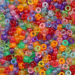 1000pcs 6x9mm Multi-Colored Large Hole Pony Beads DIY Jewelry Making Supplies For Kids Crafts Keychains Friendship Bracelet Bead