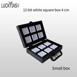 Portable Travel Gems Box Show Gemstone Storage Case Beads Diamond Pendant Exhibition Box Shockproof Gem Jars Exhibition Tray