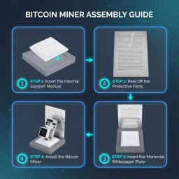 YYSLUPING Bitcoin Miner Gamma 601 1-1.5TH/s ASIC Bitcoin Miner SHA-256 Low Noise 35dB Wifi Open-Source Solo Crypto Mining Device