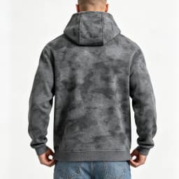 Men Tie Dye Zip Up Hoodie Heavyweight Full Zip Hooded Sweatshirt European High Street Loose Streetwear Autumn Casual Outerwear J