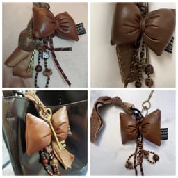 Hot Sale Cool Exquisite Personality Dark Wind Leather Key Pendant DIY Lace Ribbon Keychain Bag Pendant Accessories