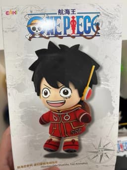 EAKI Licensed One Piece Plush Blind Box Luffy Zoro Nami Full Crew Cute Desktop Ornament Anime Peripheral Present For Anime Hobby