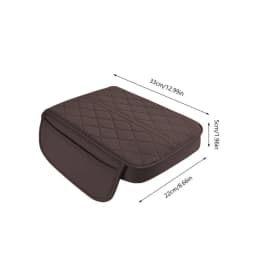 Leather Car Armrest Mat Uiversal Interior Auto Armrests Storage Box Mats Dust-proof Cushion Cover Armrest Protector W/Organizer