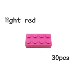 30pcs Bulk Blocks Building Bricks Thick 2X4 Educational Assemblage Construction Toy for Children Size Compatible With Brand 3001