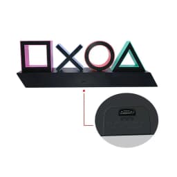 For PS4/PS5 Game Icon Lamp Sign Sound Control Decorative Lamp Colorful Lampstand 2Types Table Top Atmosphere Small Night Light