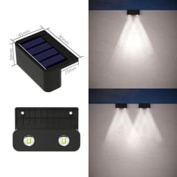 LED Solar Garden Lights Super Bright Waterproof Solar Powered Lamps Balcony Stairs Street Lighting Outdoor Sunlight led Lights
