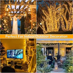 10M-100M Green Wire String Lights Outdoor LED Fairy Lights Christmas Garland For New Year Party Christmas Tree Garden Decoration