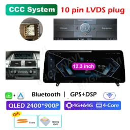 CCC CIC System Carplay for BMW X5 E70 X6 E71 2008 2009 2010 2011 2012 2013 Android 16 DSP Stereo Car Multimedia Radio Player BT
