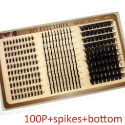 30rows Lash Clusters DIY Spiky Cluster Lashes Mixed Styles Fluffy Volume Clusters Lashes Fluffy Individual Eyelashes Extension