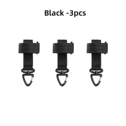 1/3/5pcs Outdoor Keychain Tactical Gear Clip Keeper Pouch Belt Keychain Webbing Gloves Rope Holder Military Molle Hook