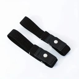 2pcs Set No Buckle Elastic Belt for Women Men Unisex Stretch Belt for Pants Jeans Casual Buckle Free Adjustable Invisible Belts