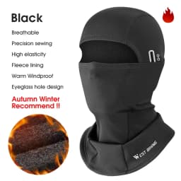 WEST BIKING Winter Warm Bicycle Balaclava Hat Full Face Windproof Bike Mask Caps Climbing Skiing Cycling Fleecr Cold-proof Hat